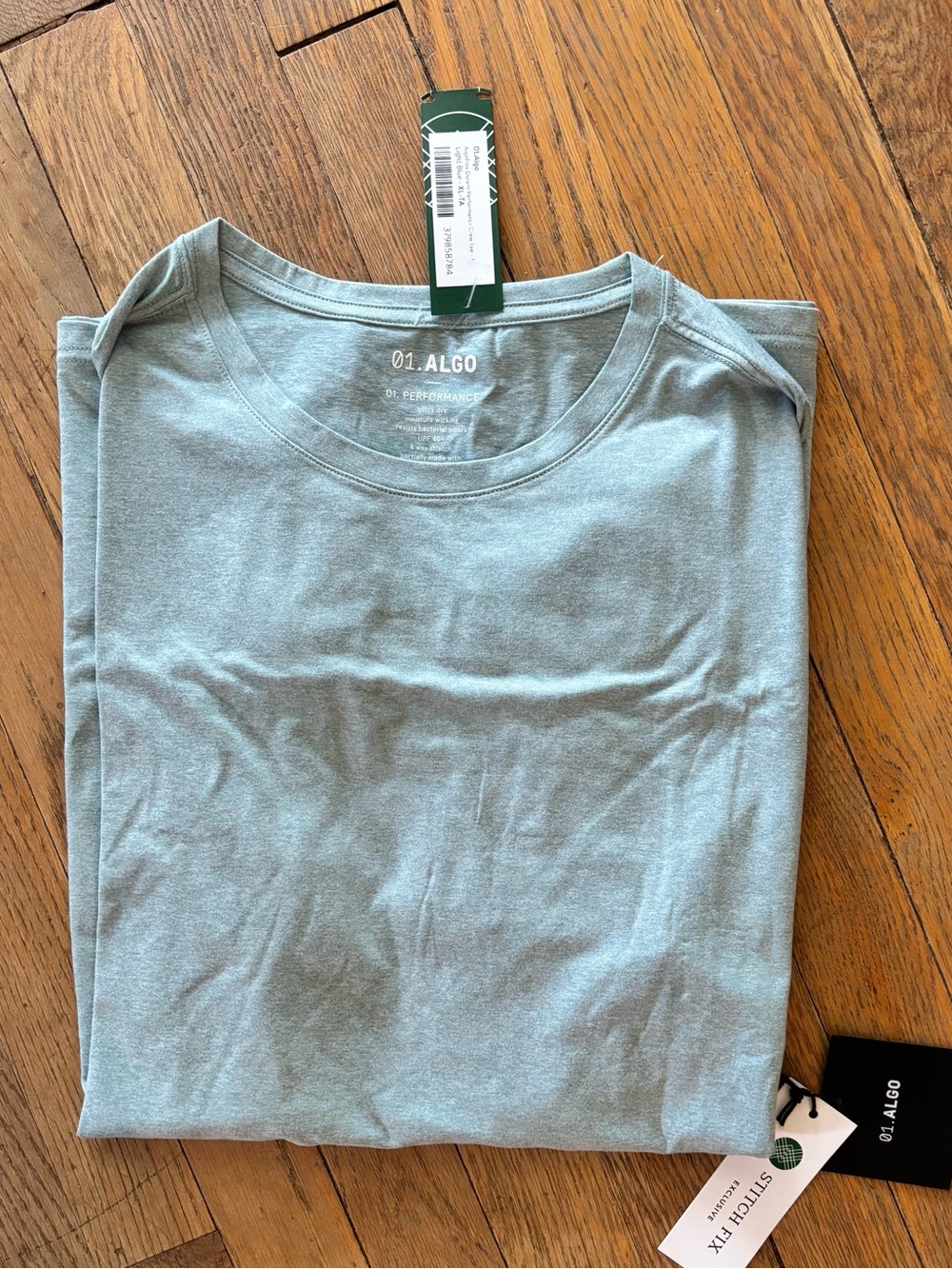 01.ALG0 Men's Short Sleeve Tee in Light Sage